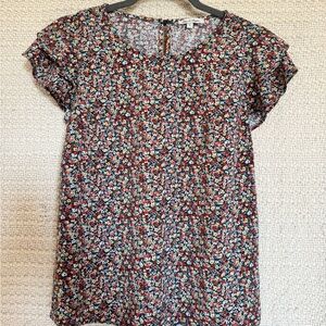 Chic Floral Women's Blouse - Multicolor